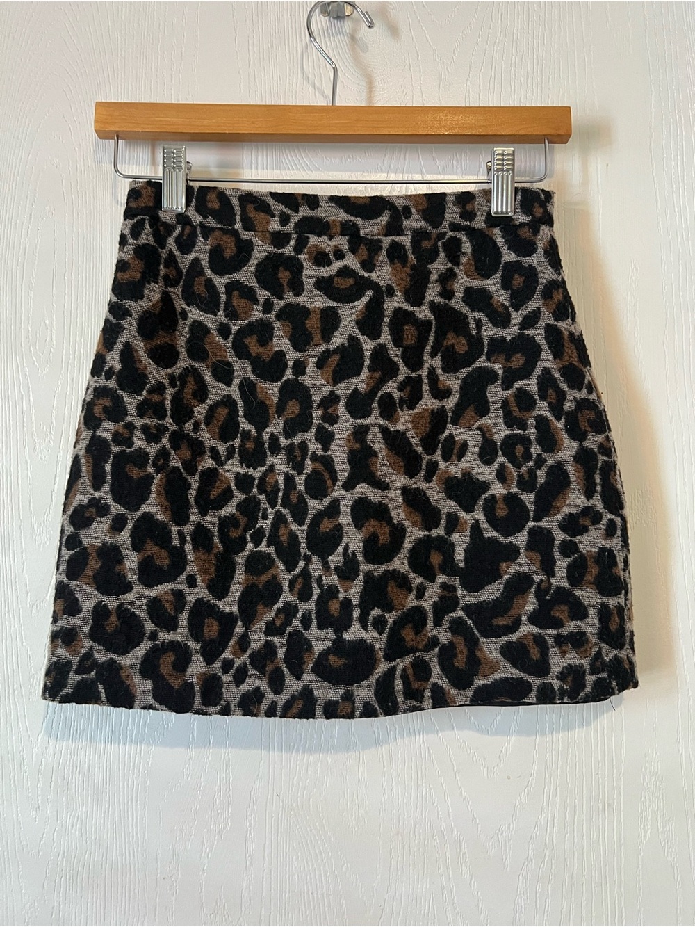Lovers + Friends Sumatra Skirt Ocelot Animal Brown Black Mini women Sz XS